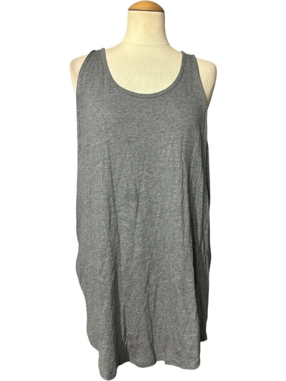 NWT Torrid Super Soft Slim Muscle Tank Heather Grey Size 2x